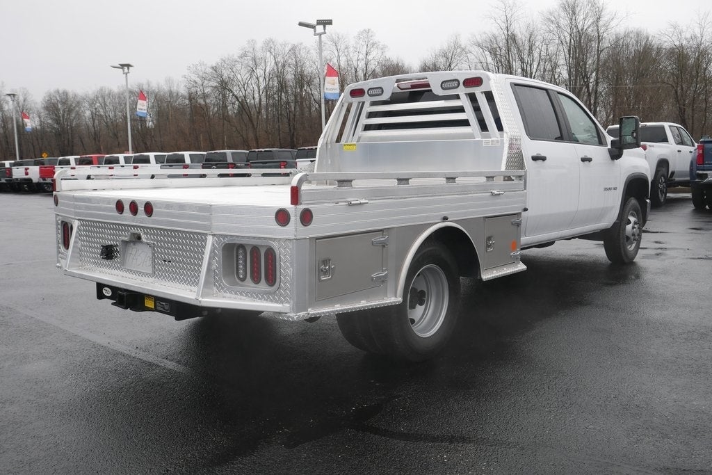 2025 Chevrolet Silverado 3500HD Work Truck w/ 9' Aluminum Gooseneck Skirted Flatbed Body