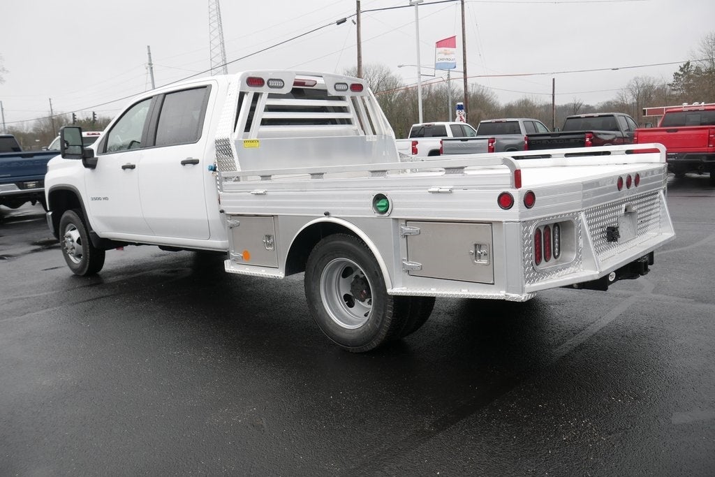 2025 Chevrolet Silverado 3500HD Work Truck w/ 9' Aluminum Gooseneck Skirted Flatbed Body
