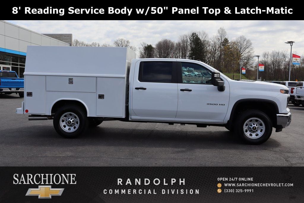 2024 Chevrolet Silverado 3500HD Work Truck w/ 8' Reading Service Body