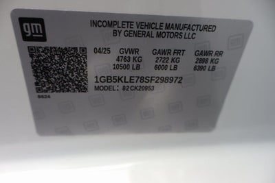 2025 Chevrolet Silverado 2500HD Work Truck w/ 8' Monroe S-Series Steel Servicepro Body