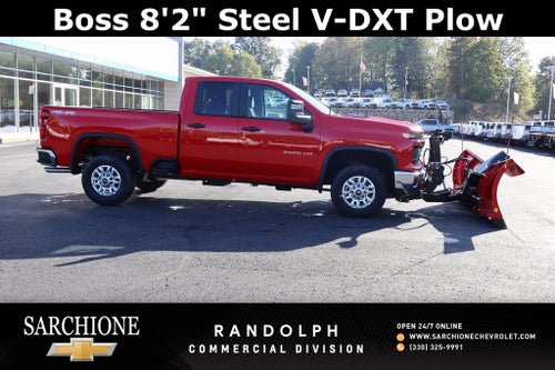 2025 Chevrolet Silverado 2500HD Work Truck W/ Boss 8'2" Steel V-DXT Snow Plow