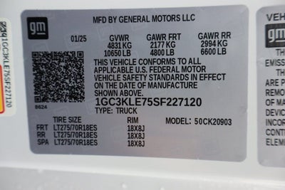 2025 Chevrolet Silverado 2500HD Work Truck w/ Boss EXT Snow Plow & Salt Spreader