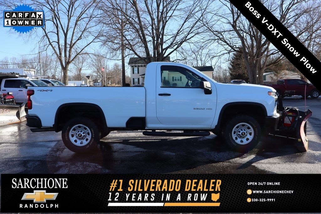 2020 Chevrolet Silverado 3500HD Work Truck w/ Boss V-DXT Snow Plow