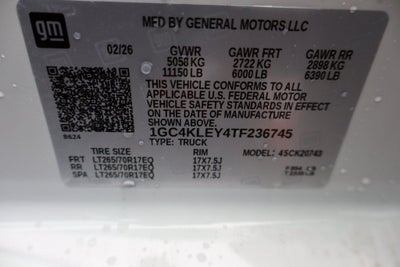 2026 Chevrolet Silverado 2500HD Work Truck