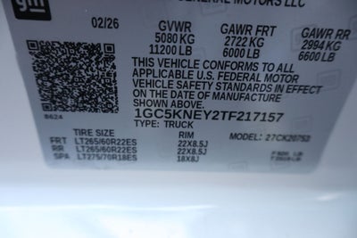 2026 Chevrolet Silverado 2500HD LT