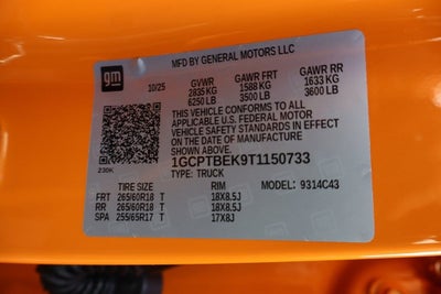2026 Chevrolet Colorado Work Truck