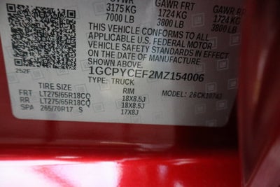 2021 Chevrolet Silverado 1500 Custom Trail Boss