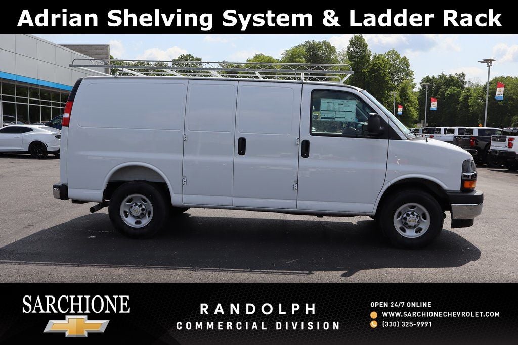 2025 Chevrolet Express 2500 Work Van w/ Adrian Shelving & Ladder Rack