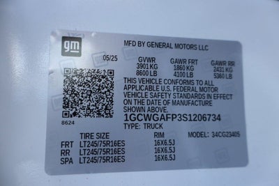 2025 Chevrolet Express 2500 Work Van Cargo W/ Adrian Van Elite Package