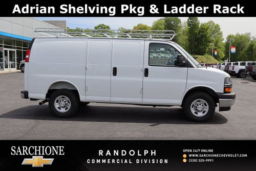 2025 Chevrolet Express 2500 Work Van w/ Shelving System & Ladder Rack