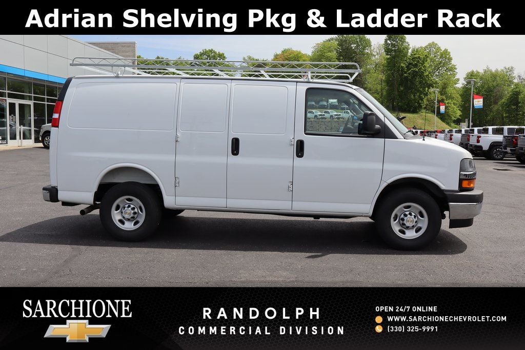 2025 Chevrolet Express 2500 Work Van w/ Shelving System & Ladder Rack