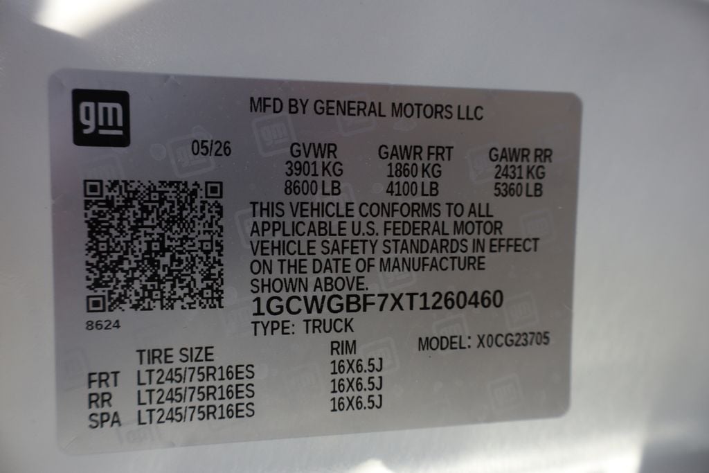 2026 Chevrolet Express 2500 Work Van Cargo