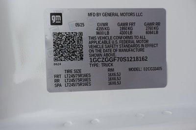 2025 Chevrolet Express 3500 Work Van Cargo