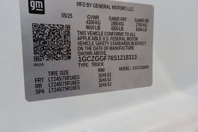 2025 Chevrolet Express 3500 Work Van Cargo