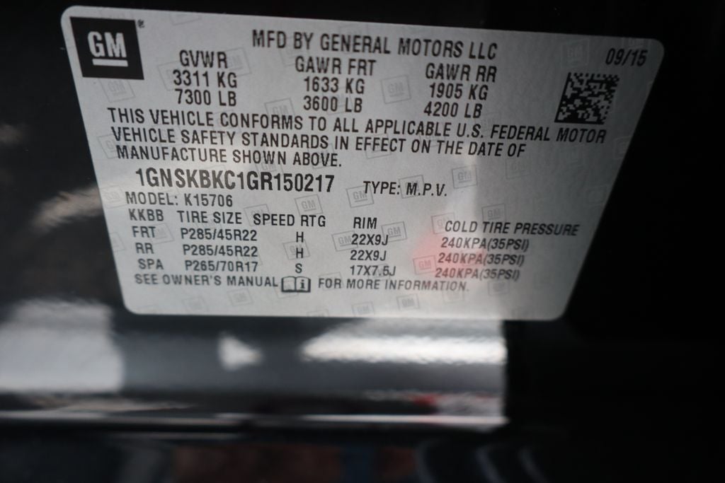 2016 Chevrolet Tahoe LT
