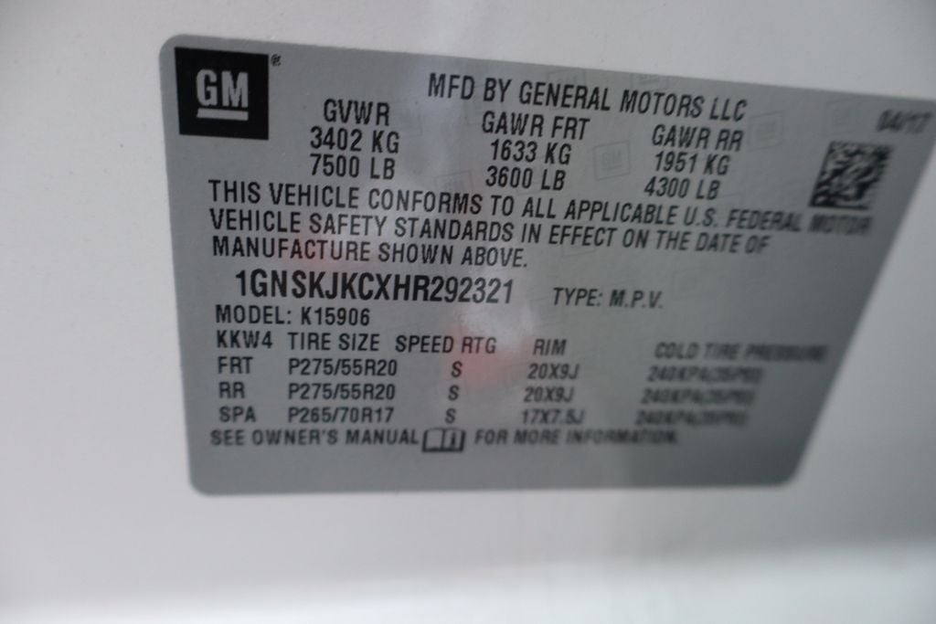 2017 Chevrolet Suburban Premier