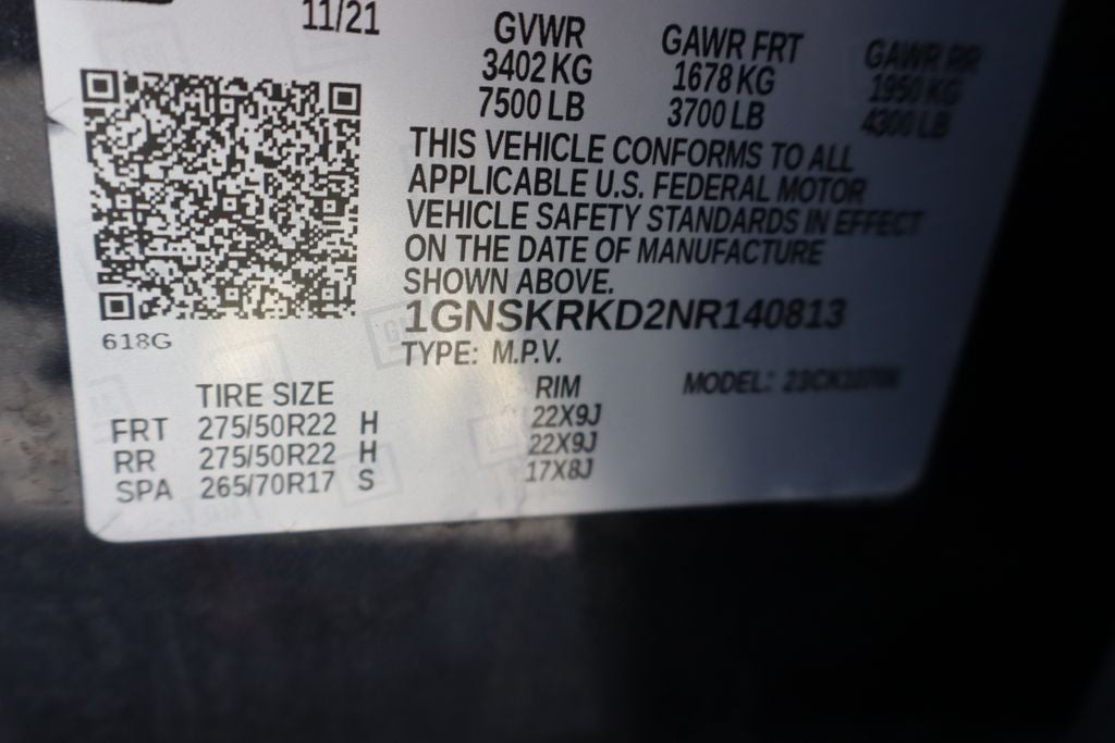 2022 Chevrolet Tahoe RST
