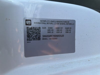 2025 Chevrolet Express 3500 Work Van w/ 11' Reading Enclosed Service Body Cutaway