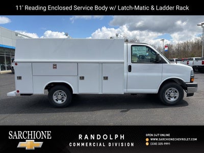 2026 Chevrolet Express 3500 Work Van 11' Reading Enclosed Service Body w/Latch-Matic
