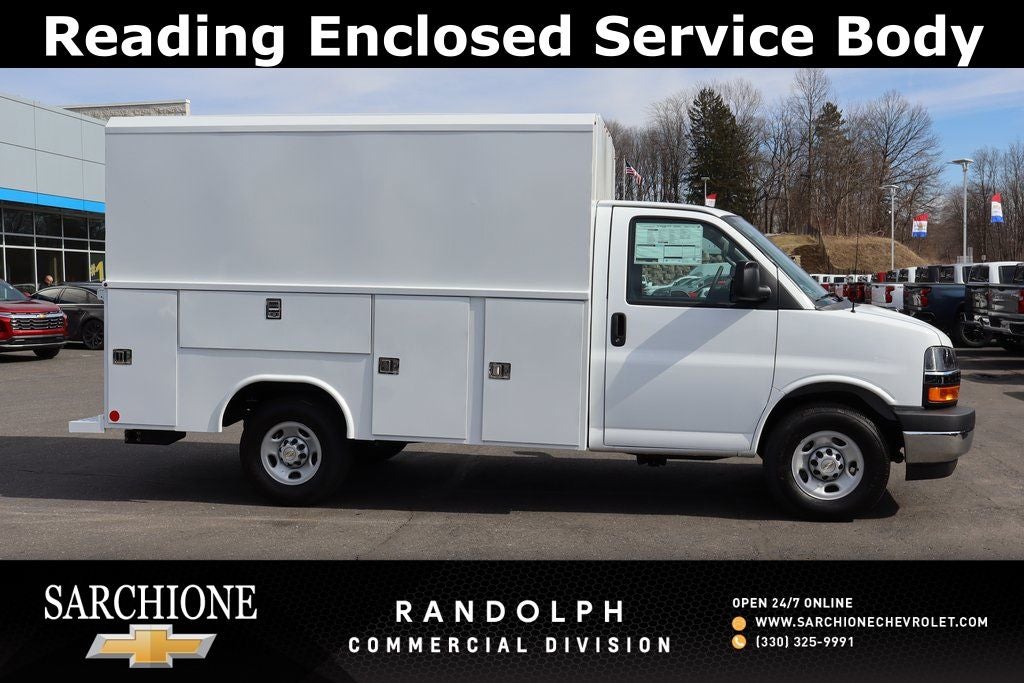 2026 Chevrolet Express 3500 Work Van w/ Reading Enclosed Service Body Cutaway