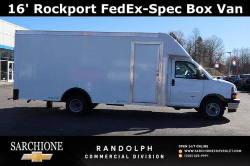 2026 Chevrolet Express 3500 Work Van w/ 16' Rockport FedEx-spec Box Van Cutaway