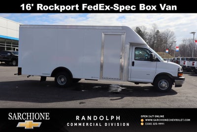 2026 Chevrolet Express 3500 Work Van w/ 16' Rockport FedEx-spec Box Van Cutaway