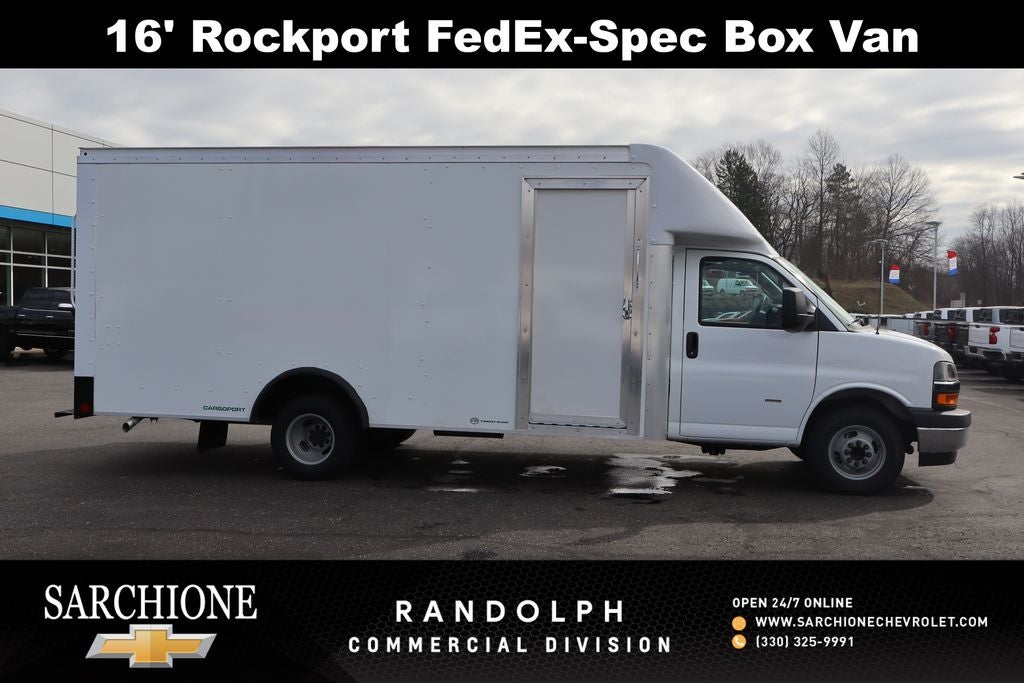 2026 Chevrolet Express 3500 Work Van w/ 16' Rockport FedEx-spec Box Van Cutaway
