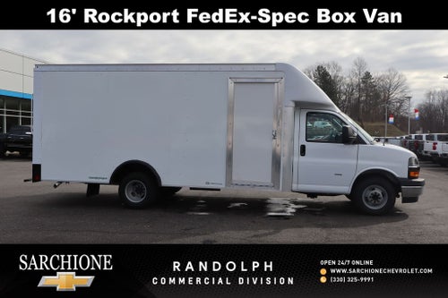 2026 Chevrolet Express 3500 Work Van w/ 16' Rockport FedEx-spec Box Van Cutaway