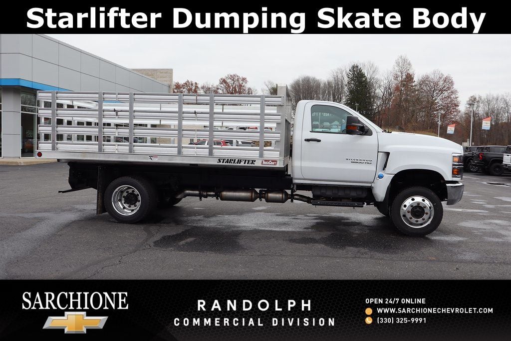 2024 Chevrolet Silverado 5500HD Medium Duty Work Truck WT DRW W/ Starlifter Dumping Skate Body