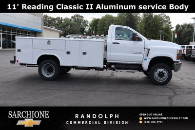 2024 Chevrolet Silverado 5500HD Medium Duty Work Truck DRW w/ 11' Reading Classic II Aluminum Service Body