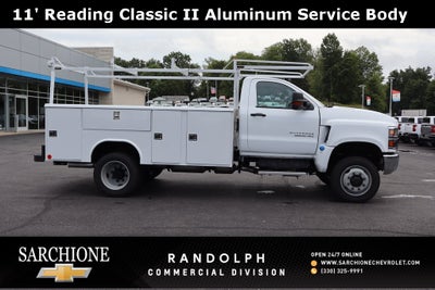 2024 Chevrolet Silverado 5500HD Medium Duty Work Truck w/ 11' Reading Aluminum Service Body