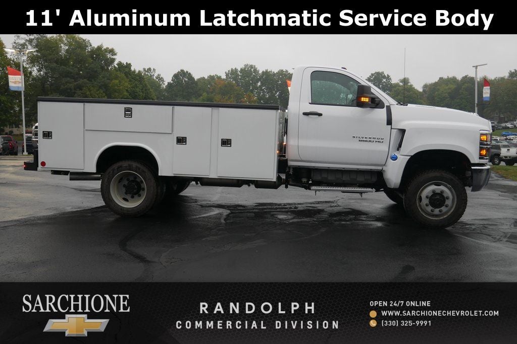 2024 Chevrolet Silverado 5500HD Medium Duty Work Truck w/ 11' Aluminum Latchmatic Service Body