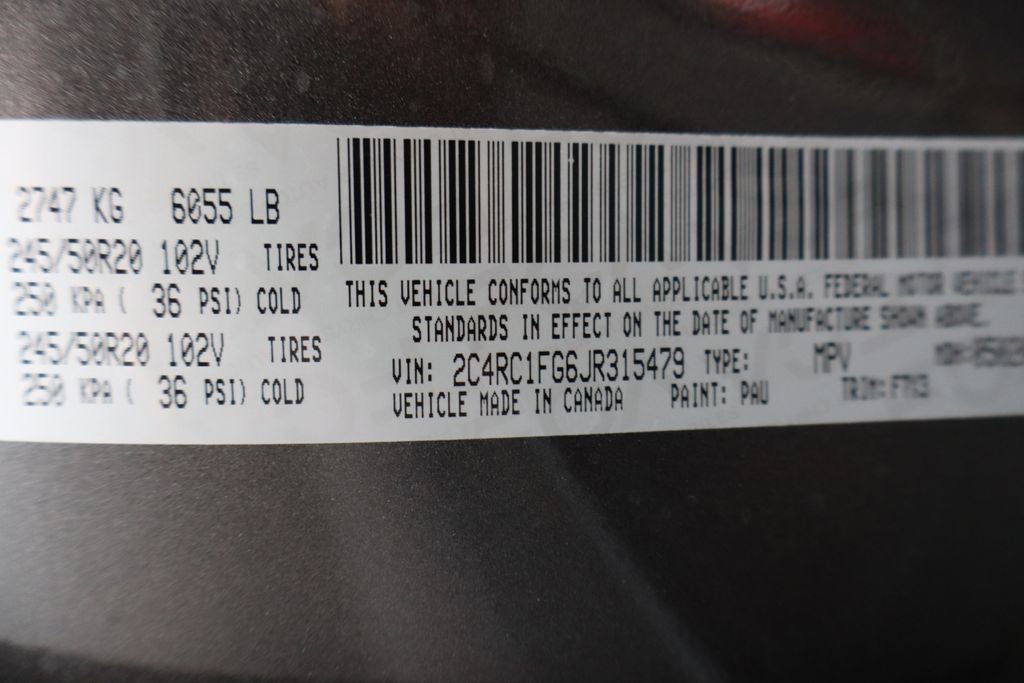 2018 Chrysler Pacifica Touring Plus
