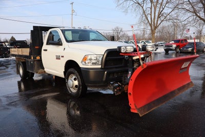 2018 RAM 3500 Tradesman 167.5 WB w/ Flatbed & Snow Plow
