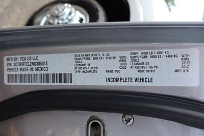 2022 RAM 3500 Tradesman w/ Steel Flatbed Body