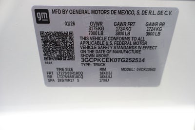 2026 Chevrolet Silverado 1500 Custom Trail Boss