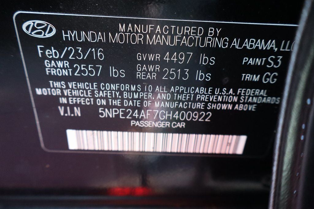 2016 Hyundai Sonata Base