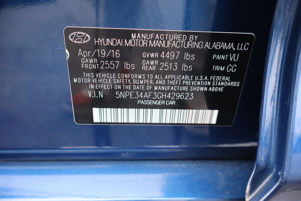 2016 Hyundai Sonata Limited