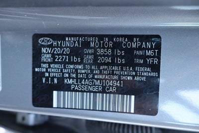 2021 Hyundai Elantra SE