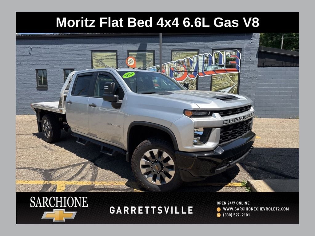 2021 Chevrolet Silverado 2500HD Custom With Moritz Flat Bed