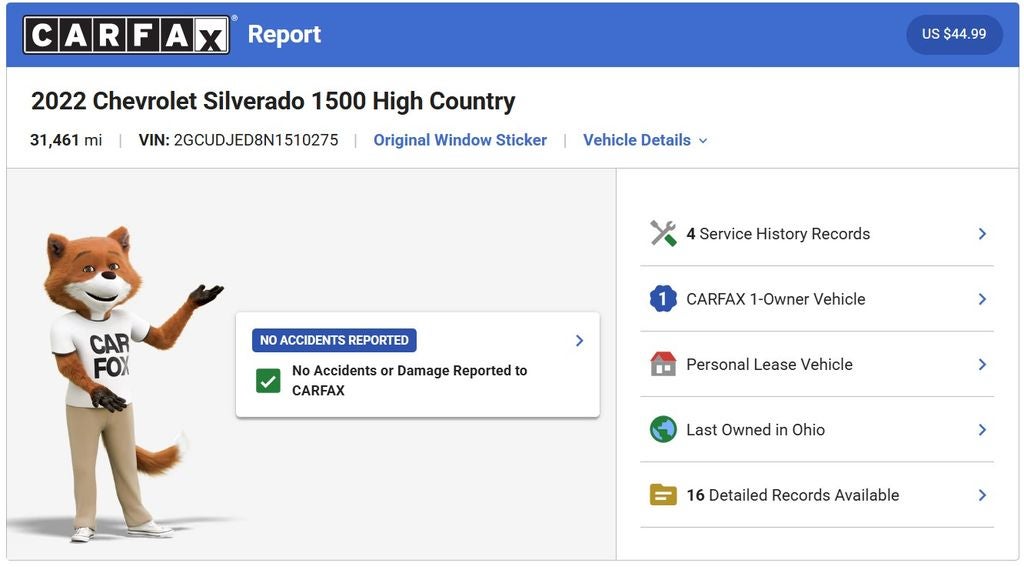 2022 Chevrolet Silverado 1500 High Country