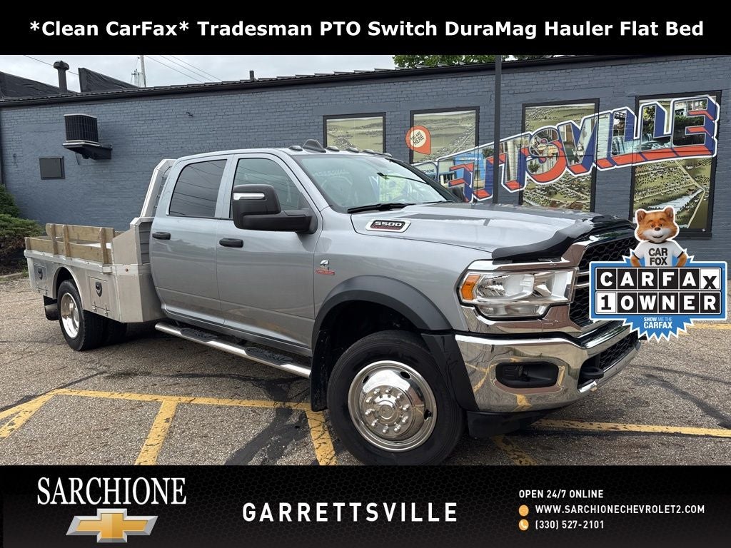 2024 RAM 5500HD Tradesman w/ Duramag Aluminum Skirt Flatbed