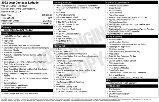 2022 Jeep Compass Latitude