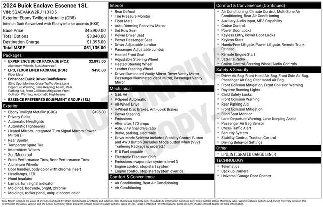 2024 Buick Enclave Essence
