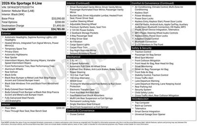 2026 Kia Sportage X-Line
