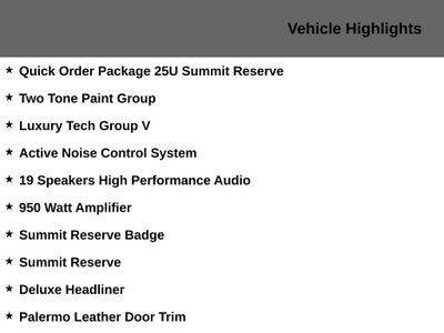 2022 Jeep Grand Cherokee L Summit Reserve