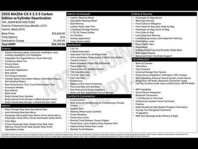 2025 Mazda Mazda CX-5 2.5 S Carbon Edition